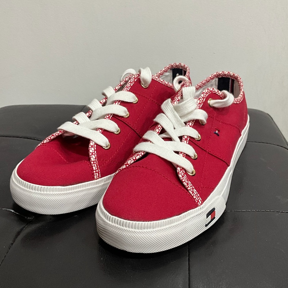 Tommy Hilfiger Red Sneakers - *NEW* Never Worn!